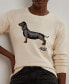 ფოტო #3 პროდუქტის Petite Intarsia-Knit Dog Sweater