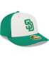 Фото #4 товара Men's White, Green San Diego Padres 2024 St. Patrick's Day Low Profile 59FIFTY Fitted Hat