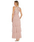 Women's Embellished Illusion-Bodice Gown