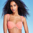 Women's Light Lift Shoulder Cap Straps Bikini Top - Shade & Shore Coral Pink 36D