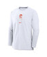 Фото #3 товара Men's White San Francisco Giants Authentic Collection City Connect Player Tri-Blend Performance Pullover Jacket