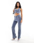 Фото #4 товара Missyempire denim waistcoat co-ord in blue