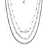 Luxury triple necklace made of Eternal 12256 steel