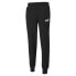 Фото #3 товара Puma Essentials Logo Pants Mens Black Casual Athletic Bottoms 84682001