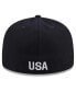 Фото #2 товара Men's Navy USMNT Text 59FIFTY Fitted Hat