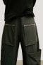 Zw collection cargo trousers with zips