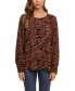 Women's Printed Soft Crepe Blouse with Smocking