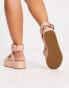 ASOS DESIGN Wide Fit – Journey – Bast-Espadrilles in Rosa, weite Passform