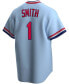 Фото #2 товара Men's Ozzie Smith Light Blue St. Louis Cardinals Road Cooperstown Collection Player Jersey
