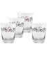 Фото #1 товара Nutcracker Holly Tapered DOF Double Old Fashioned Glasses, Set of 4