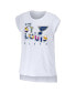 Women's White St. Louis Blues Greetings From Muscle T-shirt