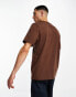 Фото #4 товара Coney Island Picnic co-ord short sleeve t-shirt in brown with auto body chest print