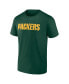 Фото #3 товара Men's Green Green Bay Packers Big and Tall Two-Sided T-shirt
