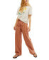 Фото #5 товара Брюки Free People женские модели Hudson Canyon Stripe High Rise из хлопка с широкими штанинами