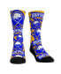 Men's and Women's Socks Buffalo Sabres Allover Logo and Paint Crew Socks Разноцветный, S/M - фото #1