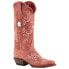 Ferrini Bella Embroidered Snip Toe Cowboy Womens Red Casual Boots 82261-22