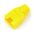 Фото #3 товара Strain relief boots for RJ45 8P8C wire - yellow - 10pcs