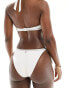 Tommy Hilfiger tonal logo tie side bikini bottom in white