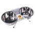 WUAPU Inox 2x1.75L Double Dog Feeder Серебристый - фото #1