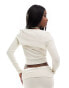 Фото #3 товара Simmi bolero corset fine knit top co-ord in cream