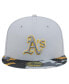 Фото #4 товара Men's Gray Oakland Athletics Active Team Camo 59FIFTY Fitted Hat