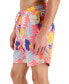 Men's Hibiscus Floral Print 7" Swim Trunks, Created for Macy's
