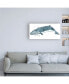 Фото #3 товара June Erica Vess Cetacea Sei Whale Canvas Art - 36.5" x 48"