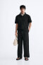 Vertical jacquard polo shirt