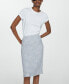 ფოტო #4 პროდუქტის Women's Tweed Midi Skirt
