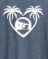 ფოტო #3 პროდუქტის Trendy Plus Size Palm Tree Graphic T-Shirt