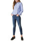 Фото #5 товара Women's Ava Mid-Rise Ripped Skinny Jeans