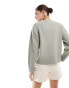 & Other Stories crew neck jumper in soft khaki green