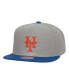 ფოტო #2 პროდუქტის Men's Gray New York Mets Cooperstown Collection Away Snapback Hat