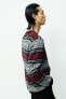 Фото #4 товара Regular Fit Jacquard-knit Sweater