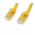 Фото #1 товара StarTech.com 1m CAT6 Ethernet Cable - Yellow CAT 6 Gigabit Ethernet Wire -650MHz 100W PoE RJ45 UTP Network/Patch Cord Snagless w/Strain Relief Fluke Tested/Wiring is UL Certified/TIA - 1 m - Cat6 - U/UTP (UTP) - RJ-45 - RJ-45