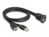 Фото #1 товара Delock 87880 - Black - HDMI-A - USB 2.0 Type-A - Male/Female - Male/Female - Polyvinyl chloride (PVC)