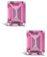 ფოტო #3 პროდუქტის Pink Topaz (4 ct. t.w.) Stud Earrings in 14K Yellow Gold or 14K White Gold