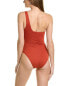 Фото #2 товара Weworewhat One-Shoulder One-Piece Women's Red Xs