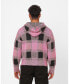 ფოტო #5 პროდუქტის Men's Dalas Plaid Sweater Hoodie