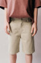 Plain chino bermuda shorts