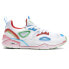 Фото #1 товара Puma Trc Blaze Neon Lace Up Mens White Sneakers Casual Shoes 38678301