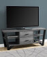 Тумба Monarch Specialties 60"L TV Stand with 2 Storage Drawers in Grey-Black