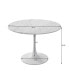 Фото #5 товара 42.12" Modern Round Dining Table With Printed White Marble Tabletop