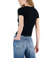 ფოტო #2 პროდუქტის Juniors' Double Zip Seamless Tee