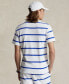 ფოტო #2 პროდუქტის Men's Custom Slim Fit Striped Terry Camp Shirt