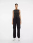 Vero Moda cuffed cargo trousers in black