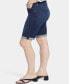 Фото #4 товара Women's 11" Briella Rolled Cuff Denim Shorts