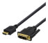 Фото #1 товара Deltaco HDMI-116D - 7 m - HDMI Type A (Standard) - DVI - Male - Male - Straight