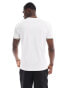 Barbour International tipped logo t-shirt in white