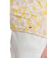 Фото #6 товара Women's Floral-Print Flutter-Sleeve Shirred-Shoulder V-Neck Top